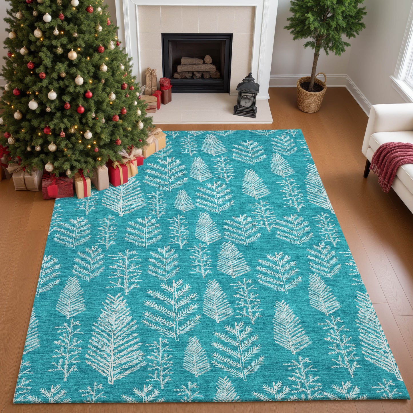 Machine Made Merry & Bright MY21 Teal - Dalyn Rugs