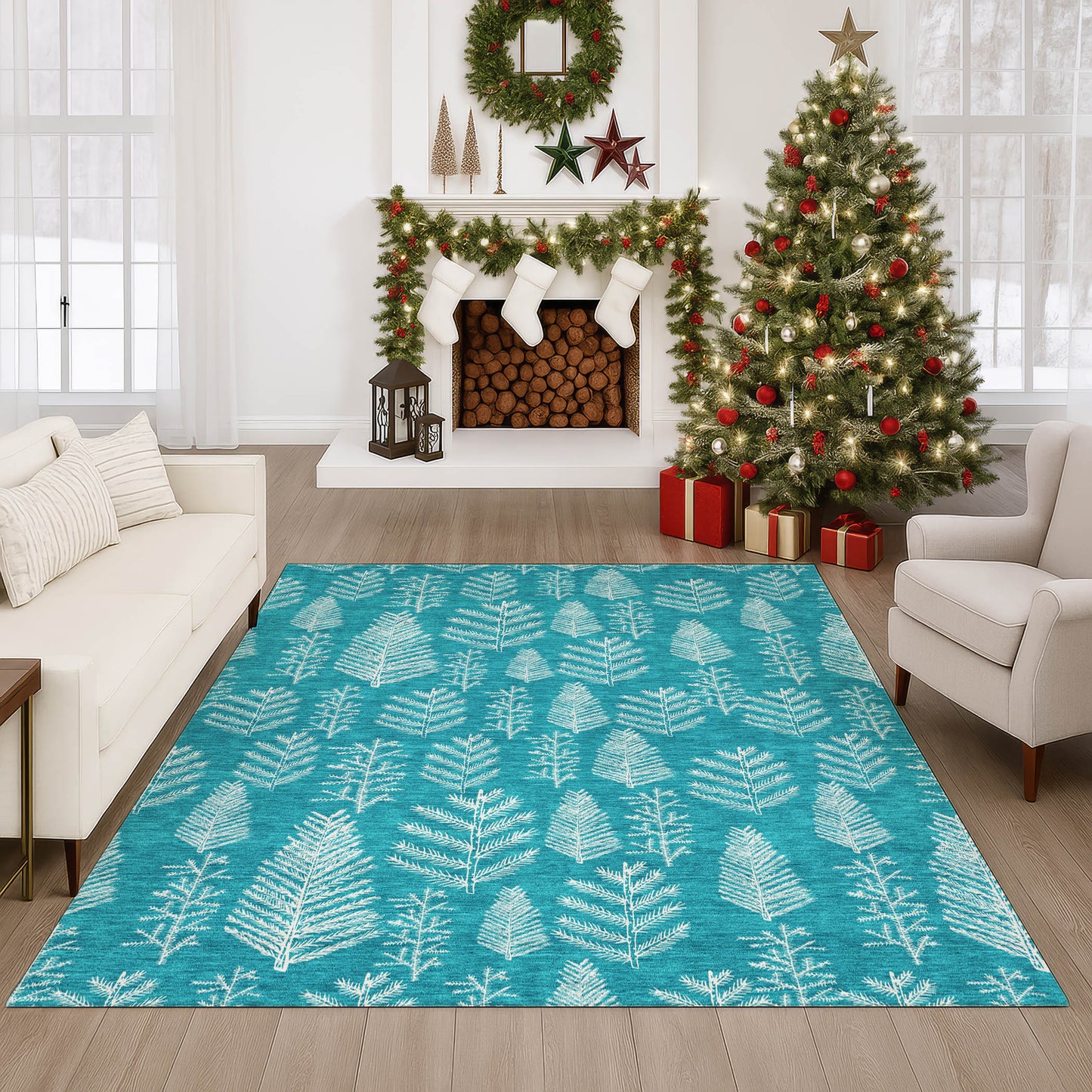 Machine Made Merry & Bright MY21 Teal - Dalyn Rugs