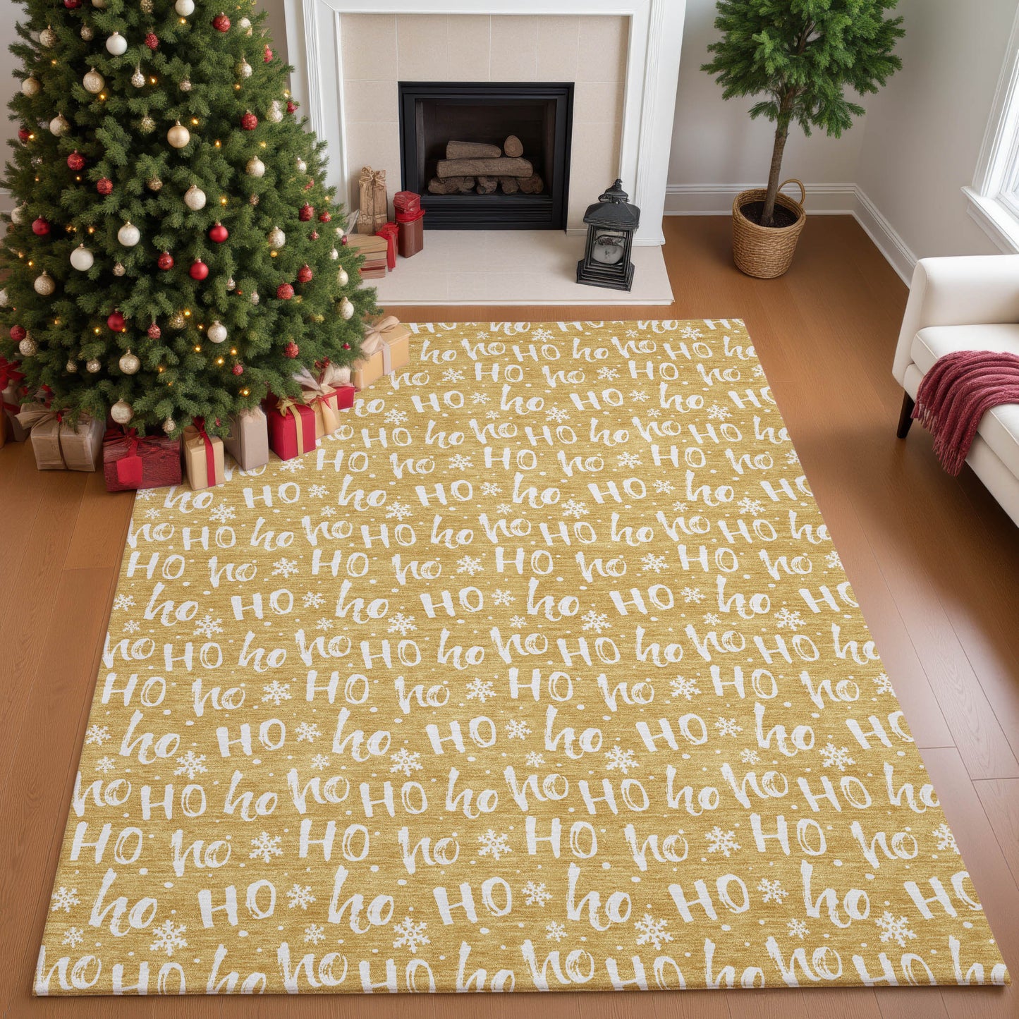 Machine Made Merry & Bright MY22 Gold - Dalyn Rugs