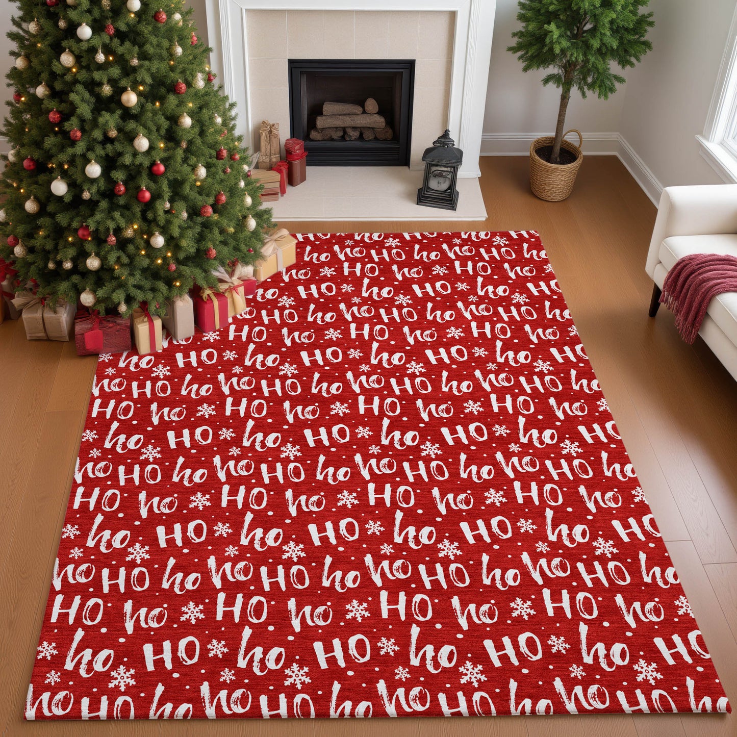Machine Made Merry & Bright MY22 Red - Dalyn Rugs