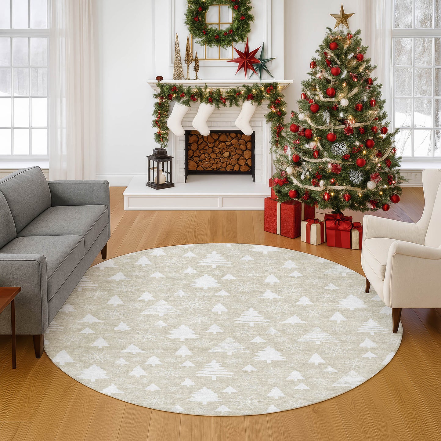Machine Made Merry & Bright MY23 Beige - Dalyn Rugs