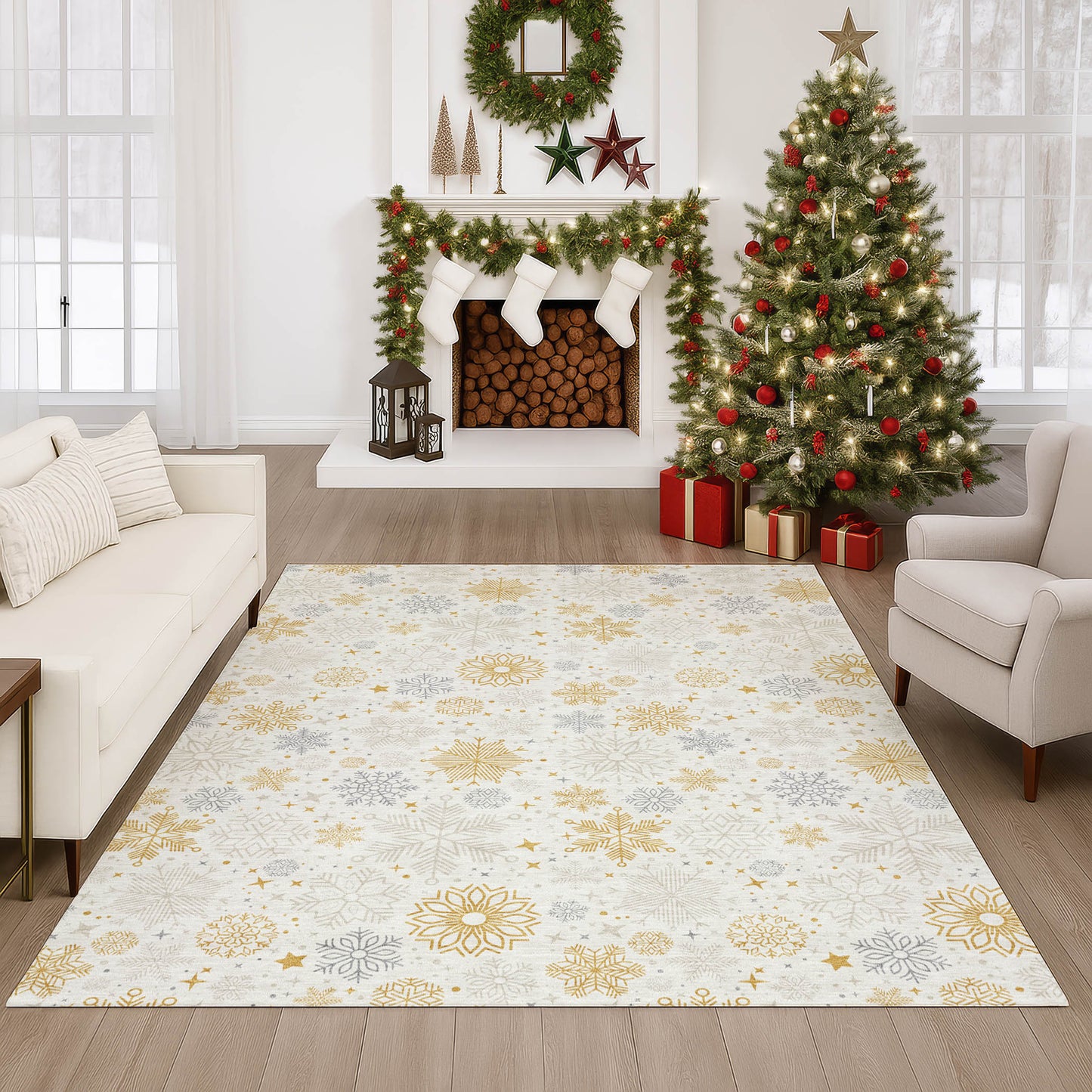 Machine Made Merry & Bright MY25 Ivory - Dalyn Rugs