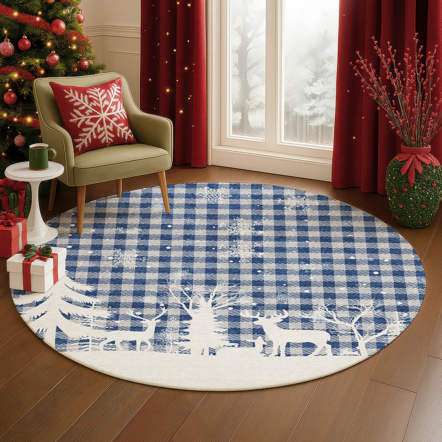 Machine Made Merry & Bright MY26 Blue - Dalyn Rugs