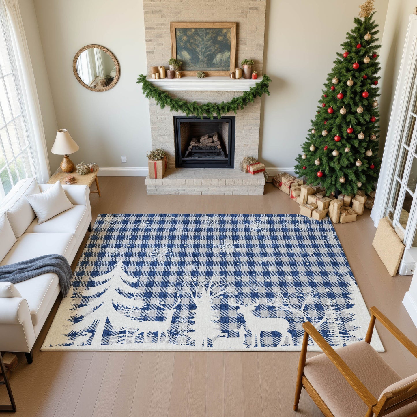 Machine Made Merry & Bright MY26 Blue - Dalyn Rugs