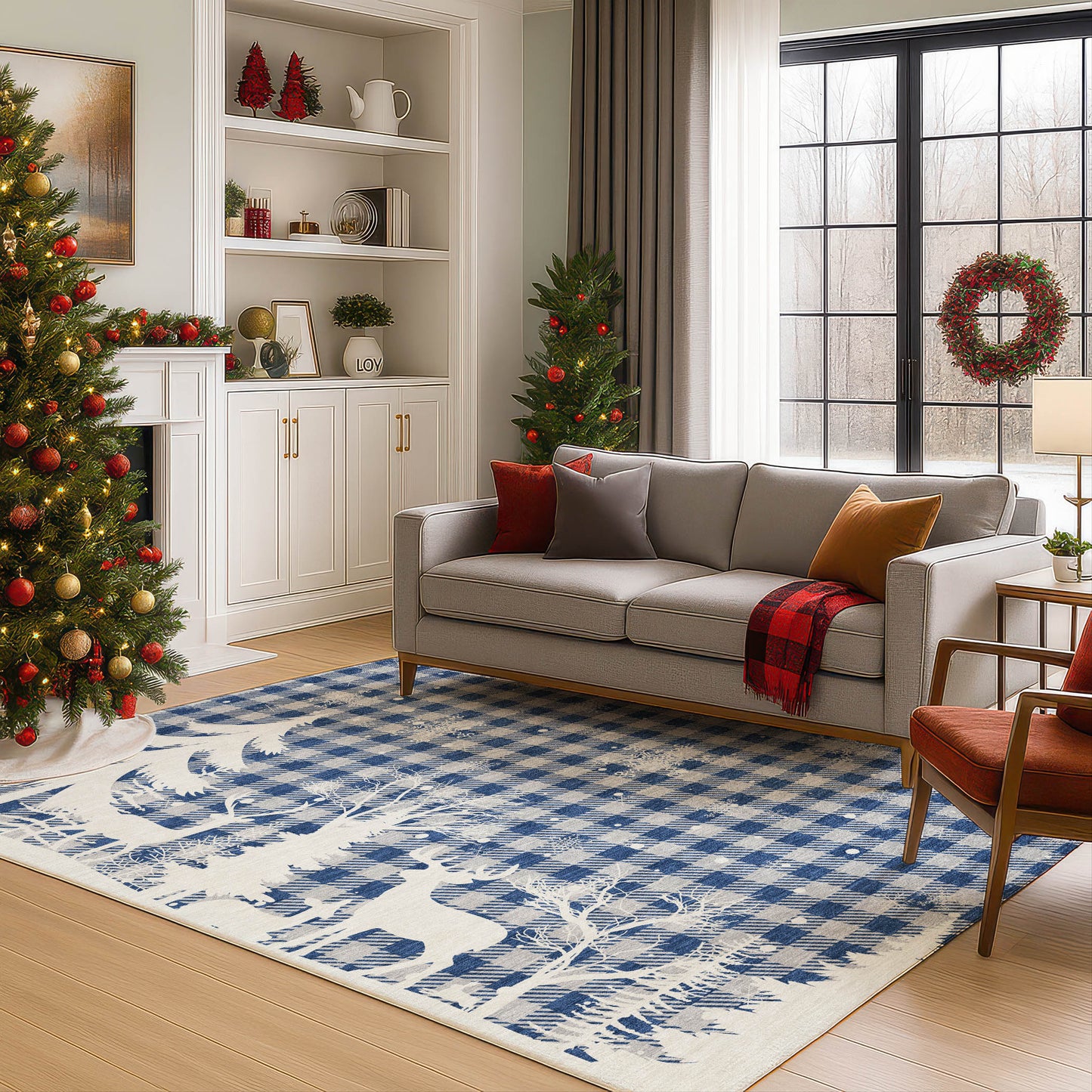 Machine Made Merry & Bright MY26 Blue - Dalyn Rugs