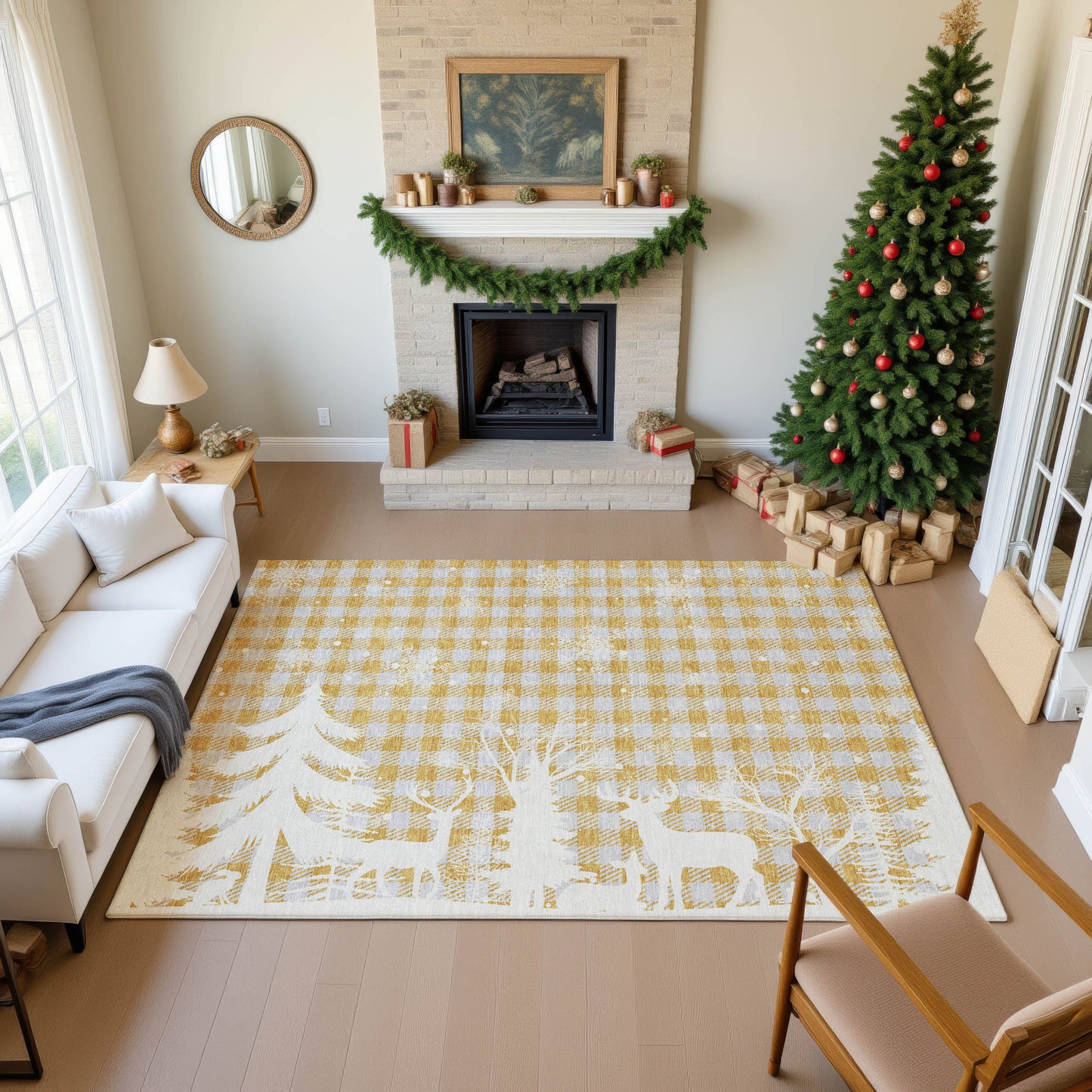 Machine Made Merry & Bright MY26 Gold - Dalyn Rugs