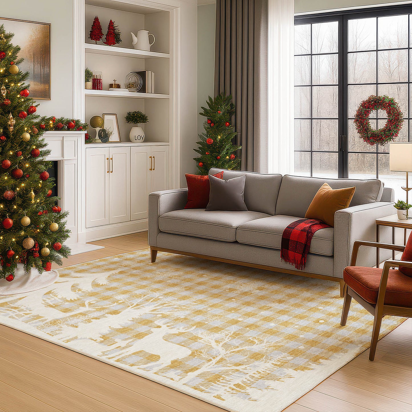 Machine Made Merry & Bright MY26 Gold - Dalyn Rugs