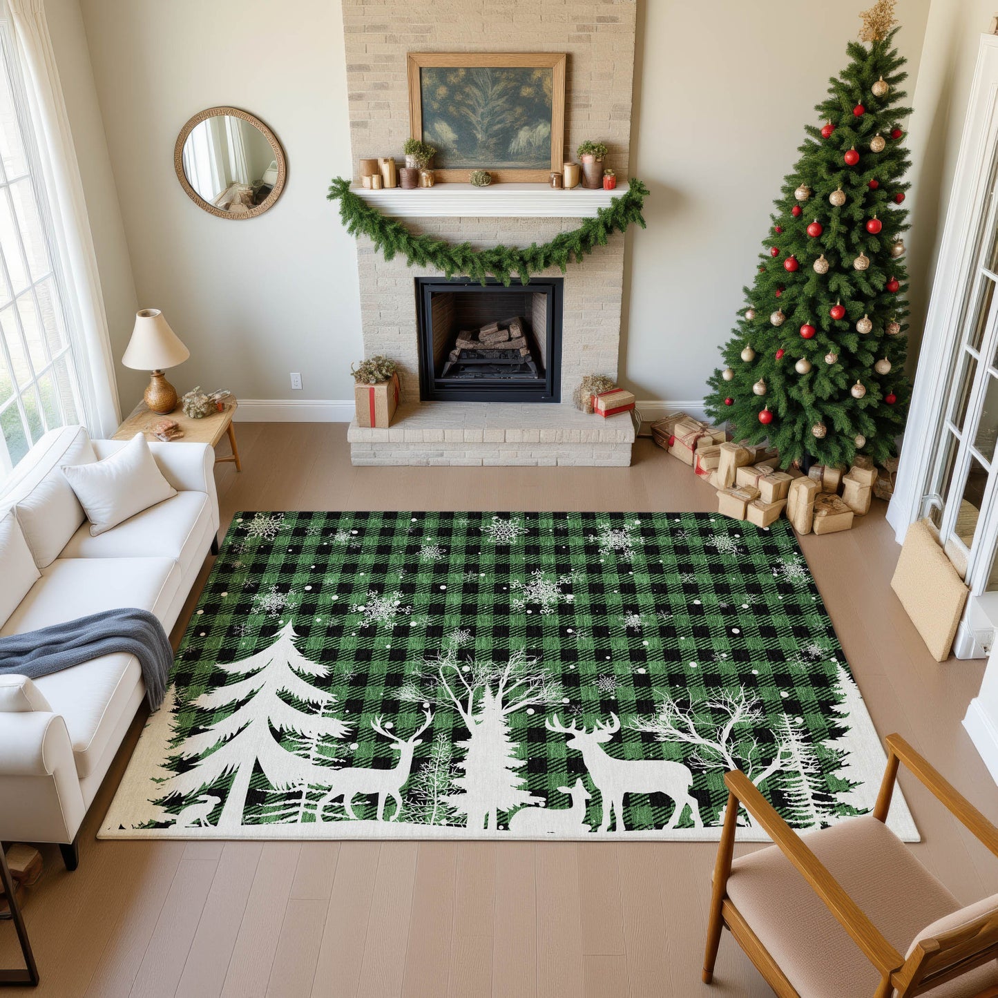 Machine Made Merry & Bright MY26 Green - Dalyn Rugs
