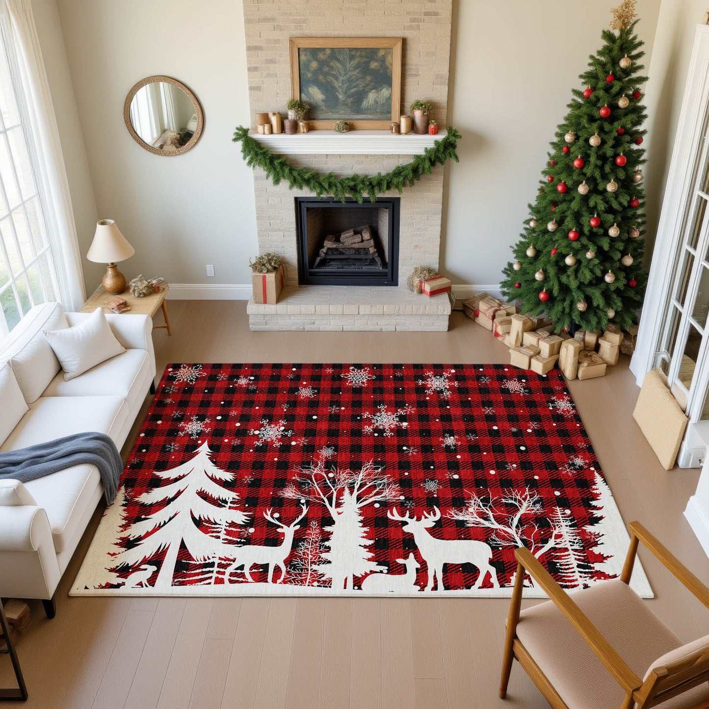 Machine Made Merry & Bright MY26 Red - Dalyn Rugs