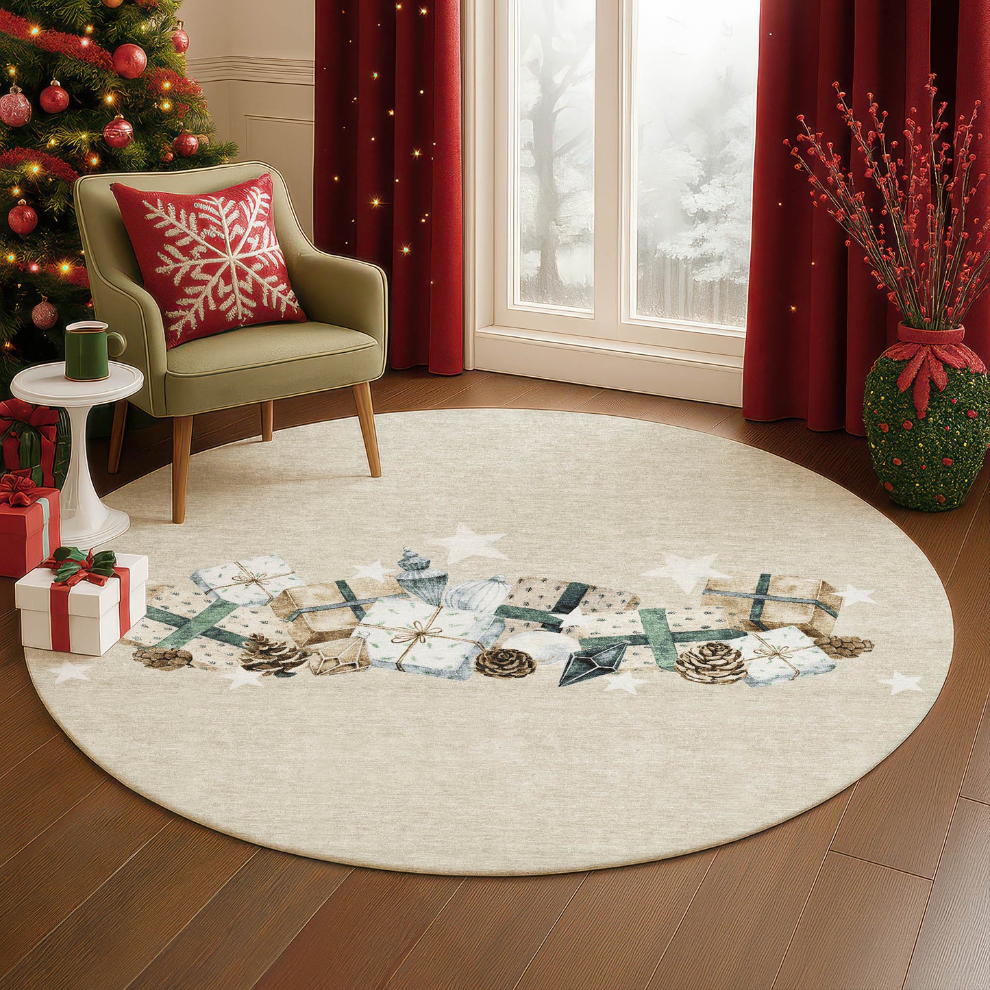 Machine Made Merry & Bright MY27 Beige - Dalyn Rugs