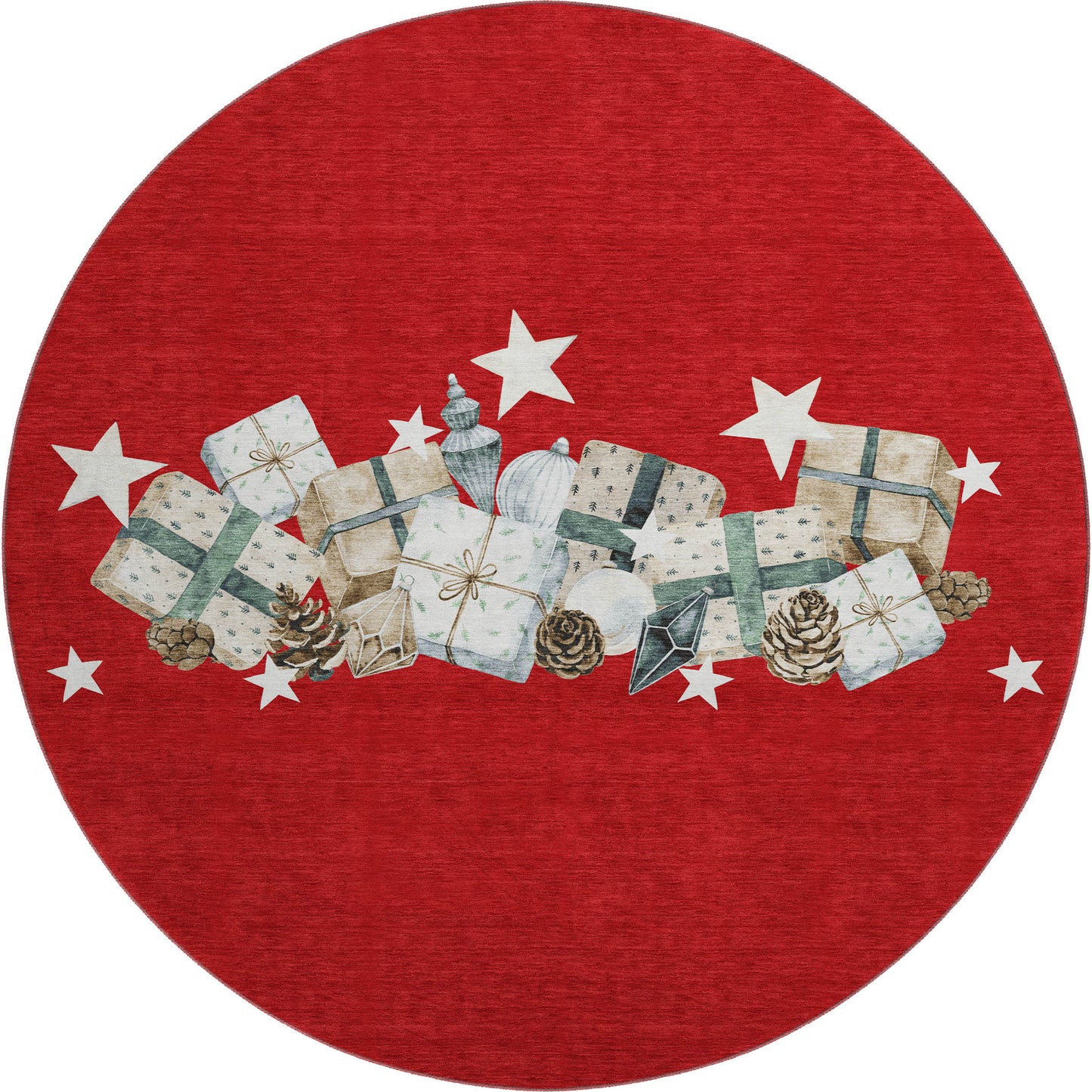 Machine Made Merry & Bright MY27 Red - Dalyn Rugs