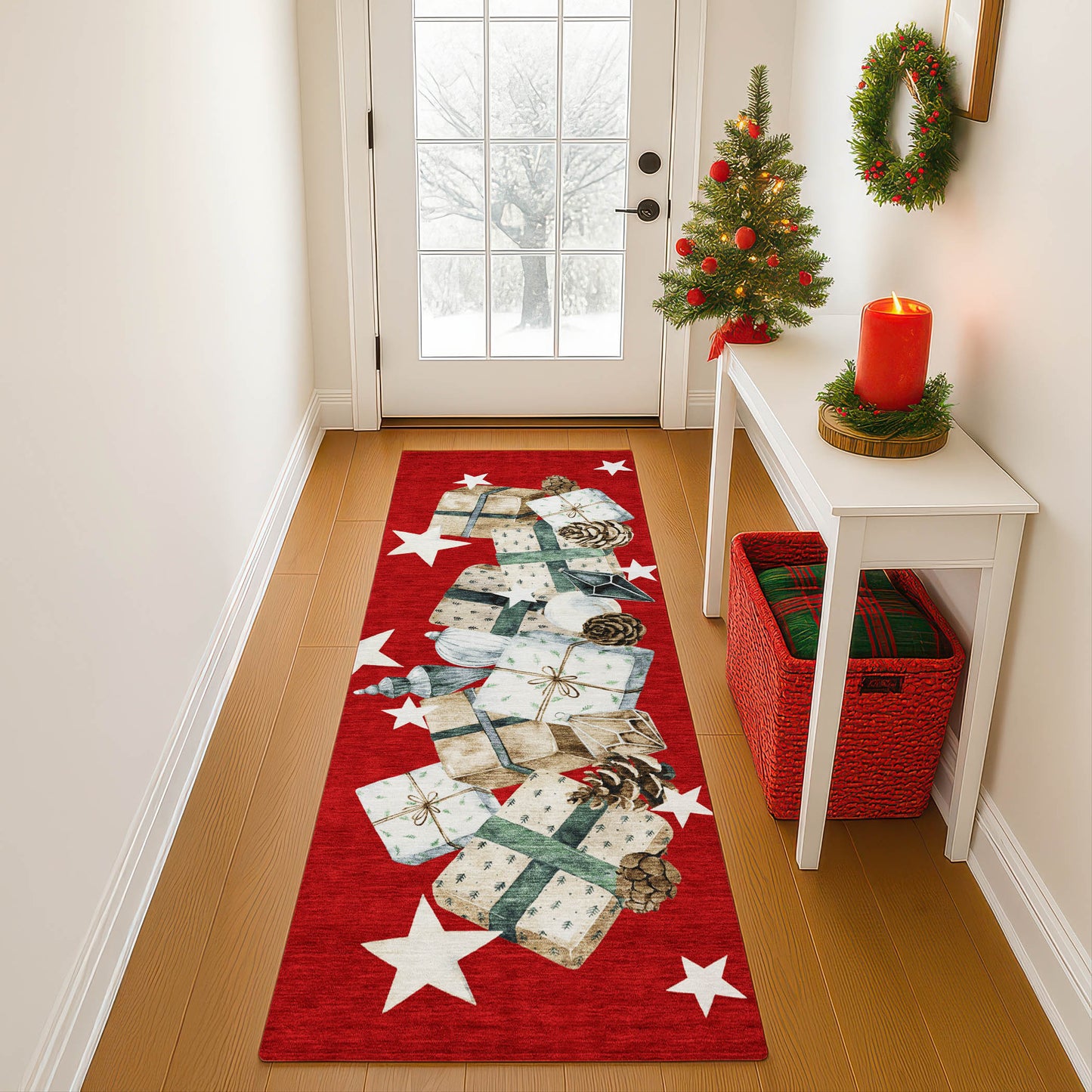 Machine Made Merry & Bright MY27 Red - Dalyn Rugs