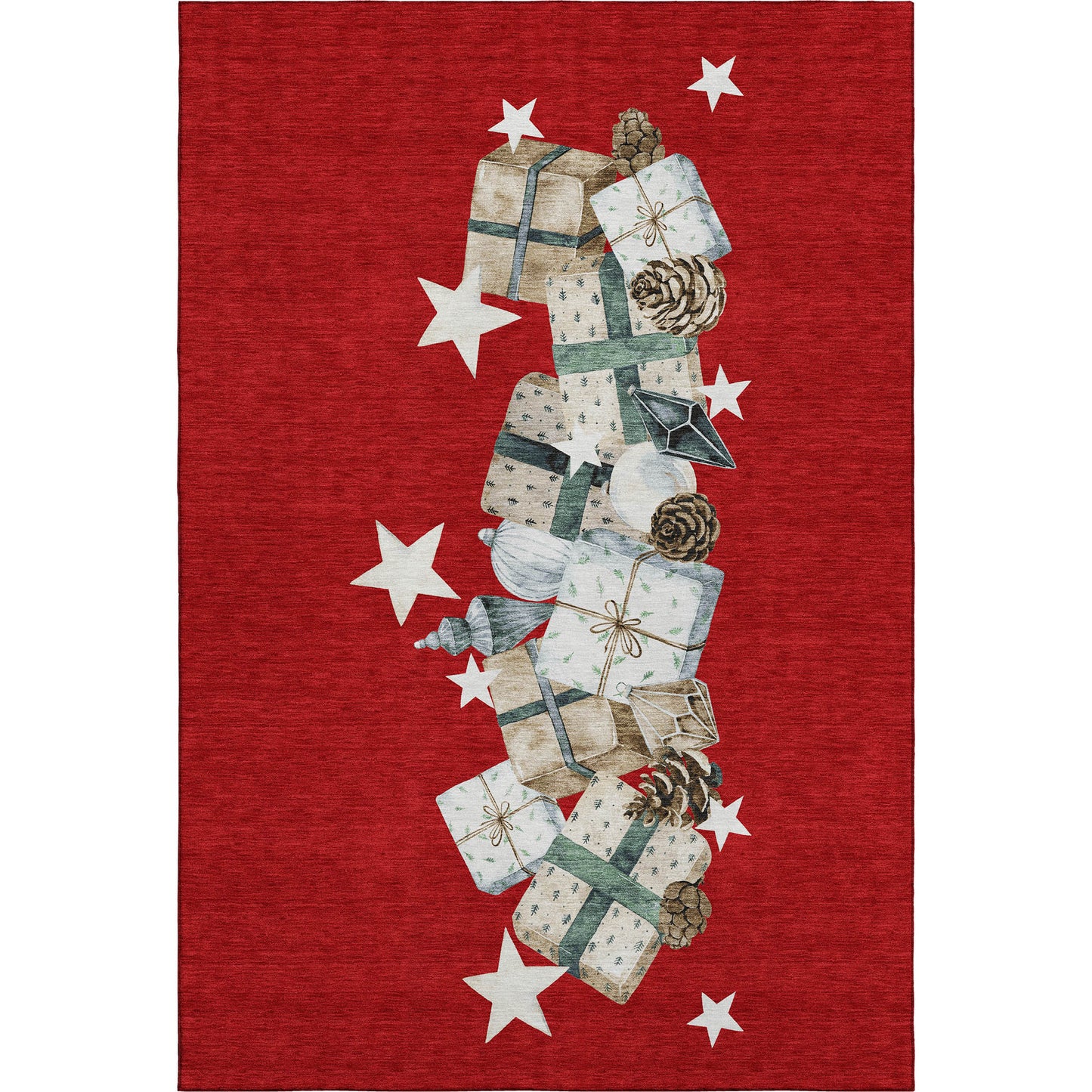 Machine Made Merry & Bright MY27 Red - Dalyn Rugs