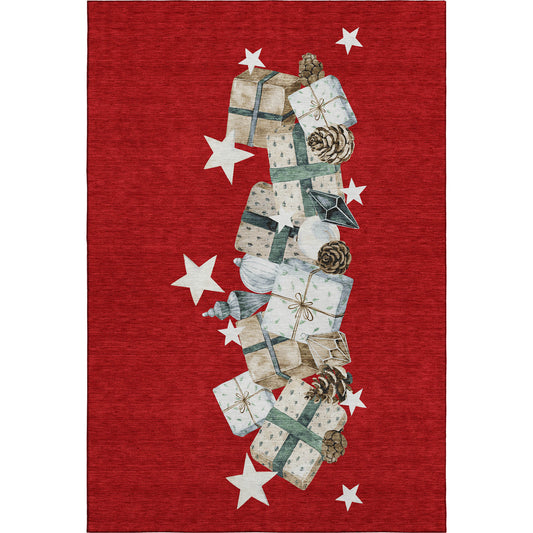 Machine Made Merry & Bright MY27 Red - Dalyn Rugs