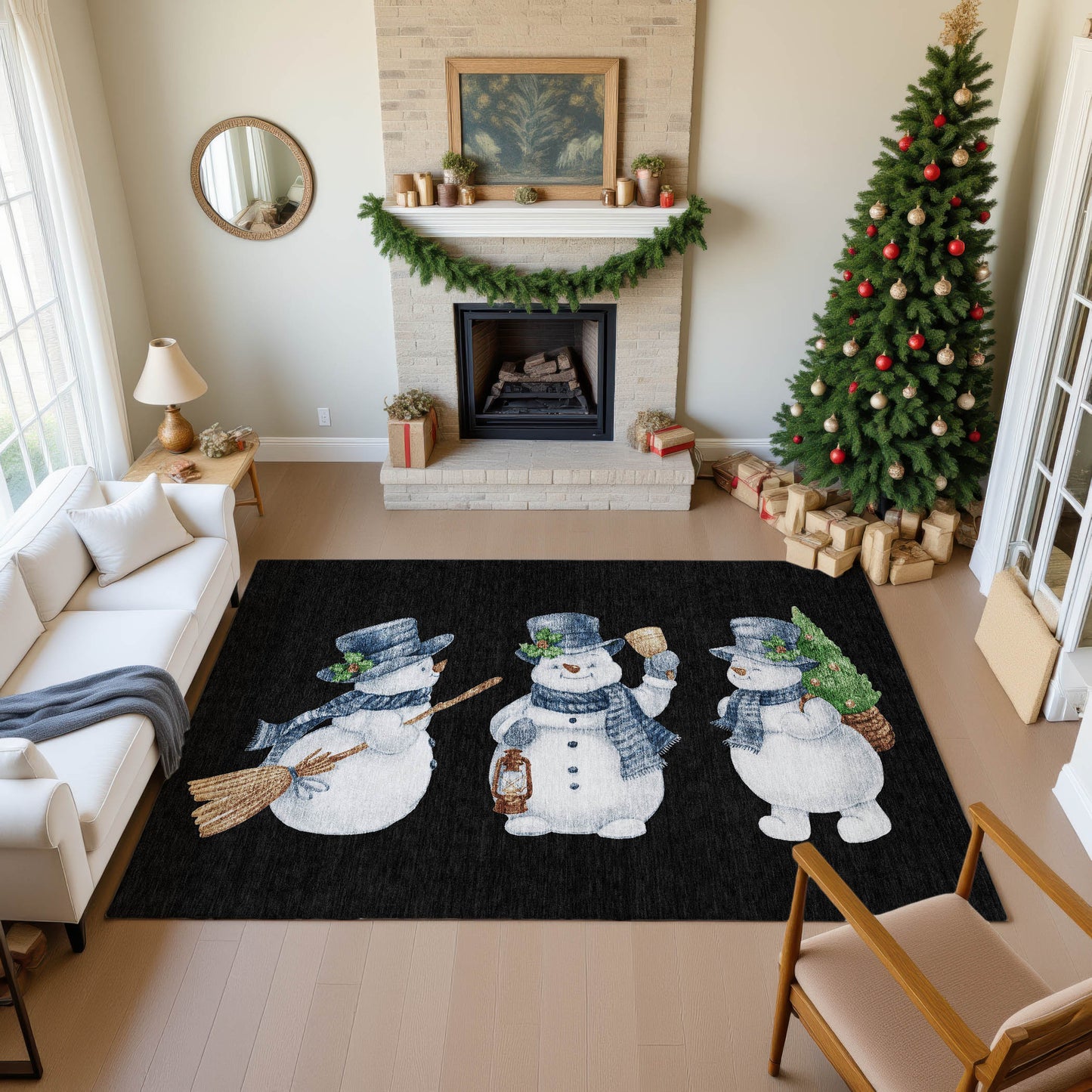 Machine Made Merry & Bright MY28 Black - Dalyn Rugs