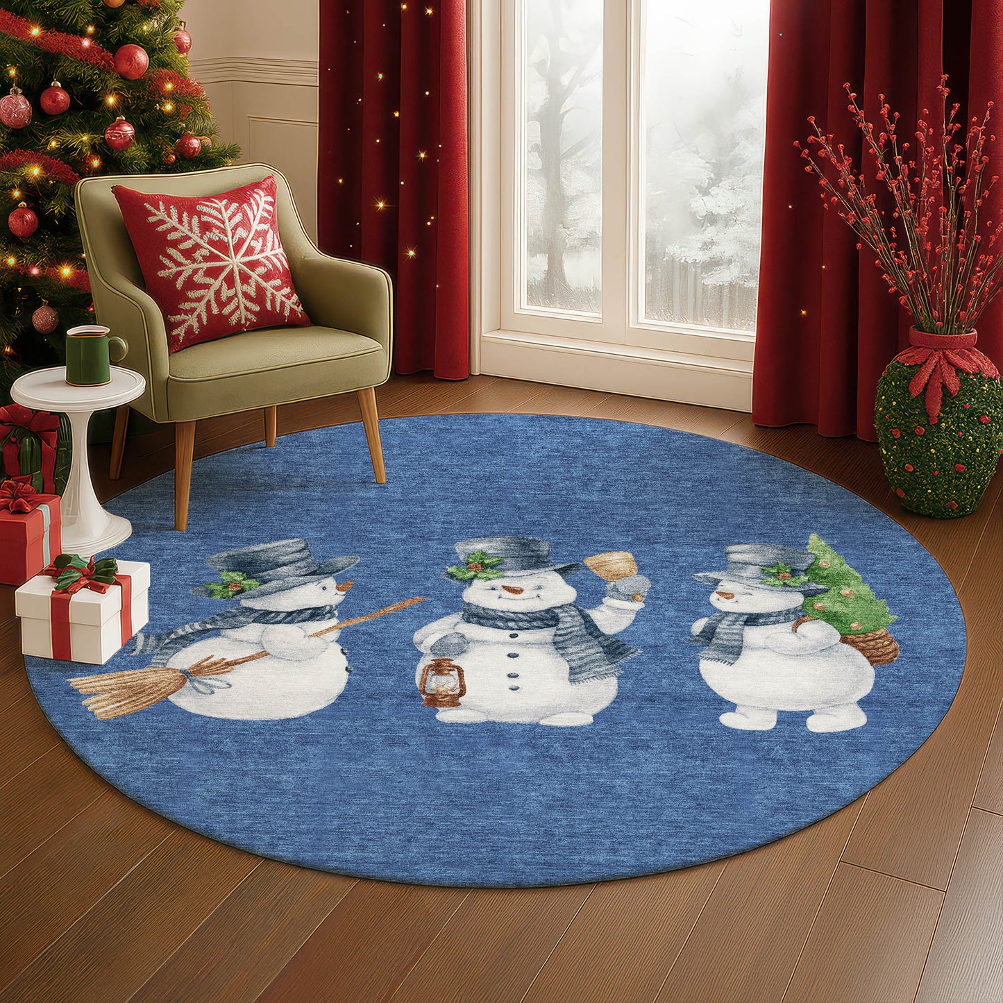 Machine Made Merry & Bright MY28 Navy - Dalyn Rugs