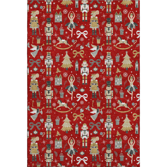 Machine Made Merry & Bright MY29 Red - Dalyn Rugs