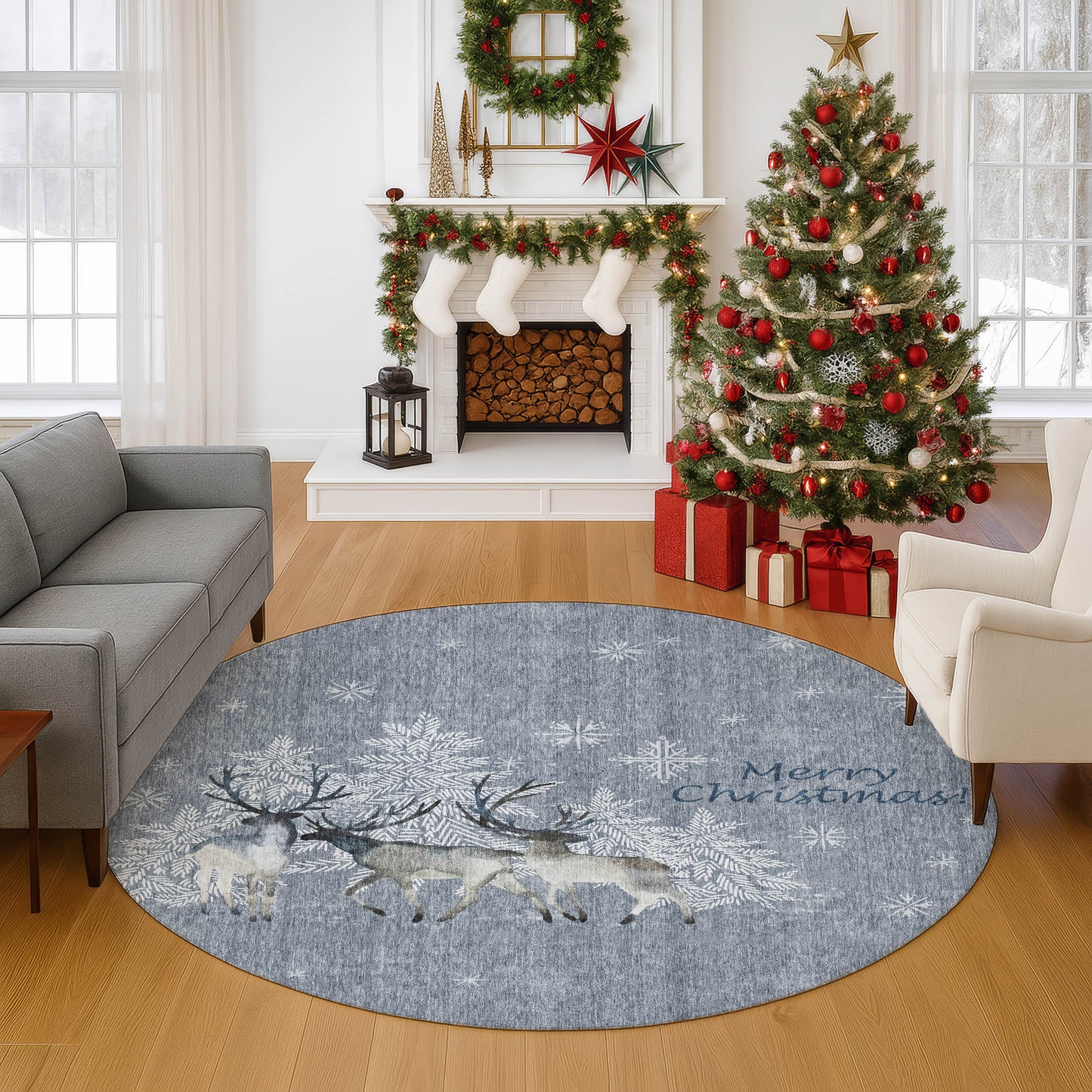 Machine Made Merry & Bright MY2 Gray - Dalyn Rugs