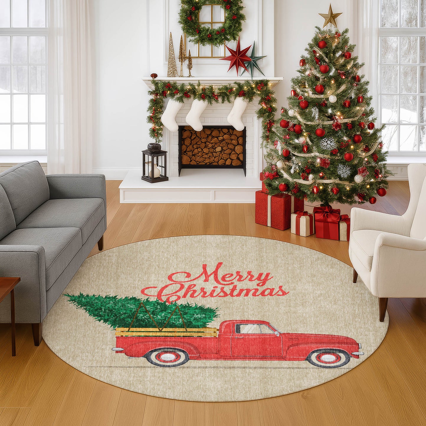 Machine Made Merry & Bright MY4 Putty - Dalyn Rugs