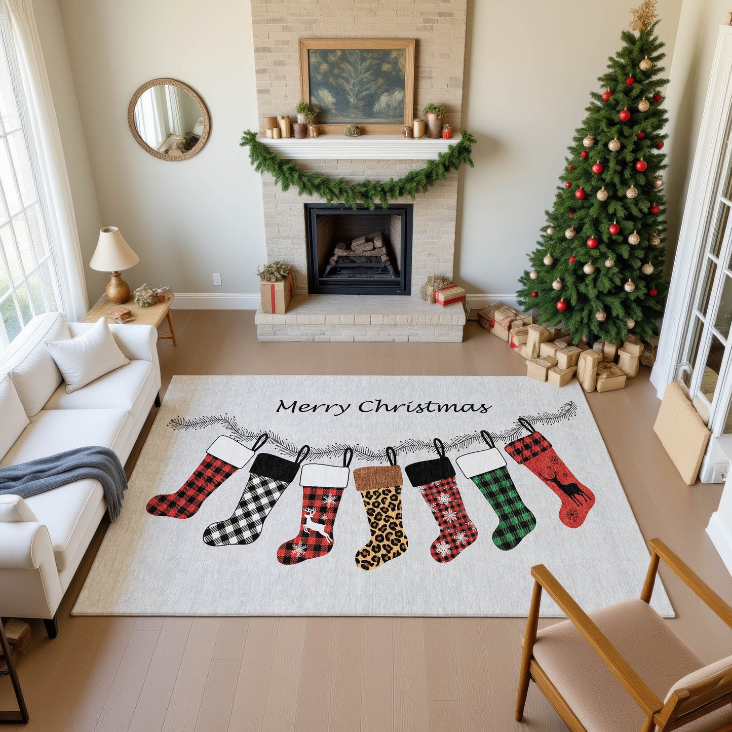 Machine Made Merry & Bright MY5 Silver - Dalyn Rugs
