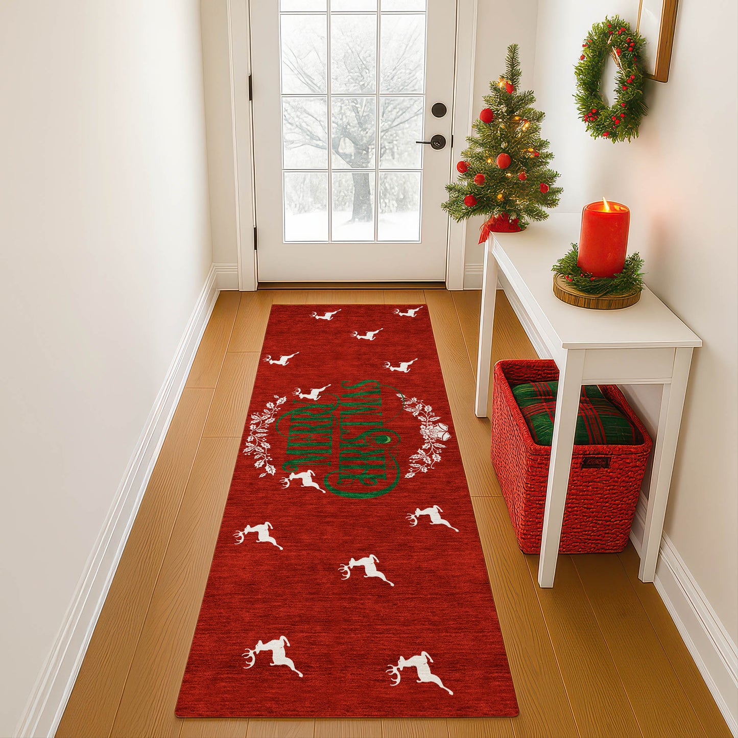 Machine Made Merry & Bright MY6 Red - Dalyn Rugs