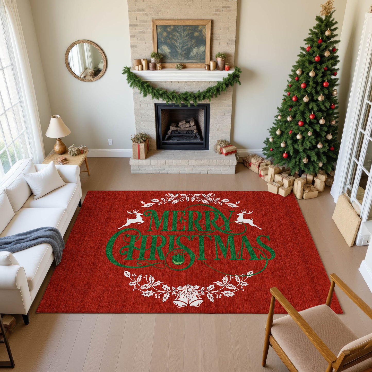 Machine Made Merry & Bright MY6 Red - Dalyn Rugs