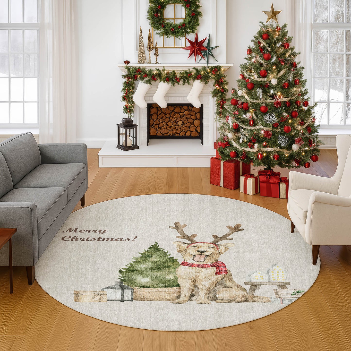 Machine Made Merry & Bright MY8 Beige - Dalyn Rugs