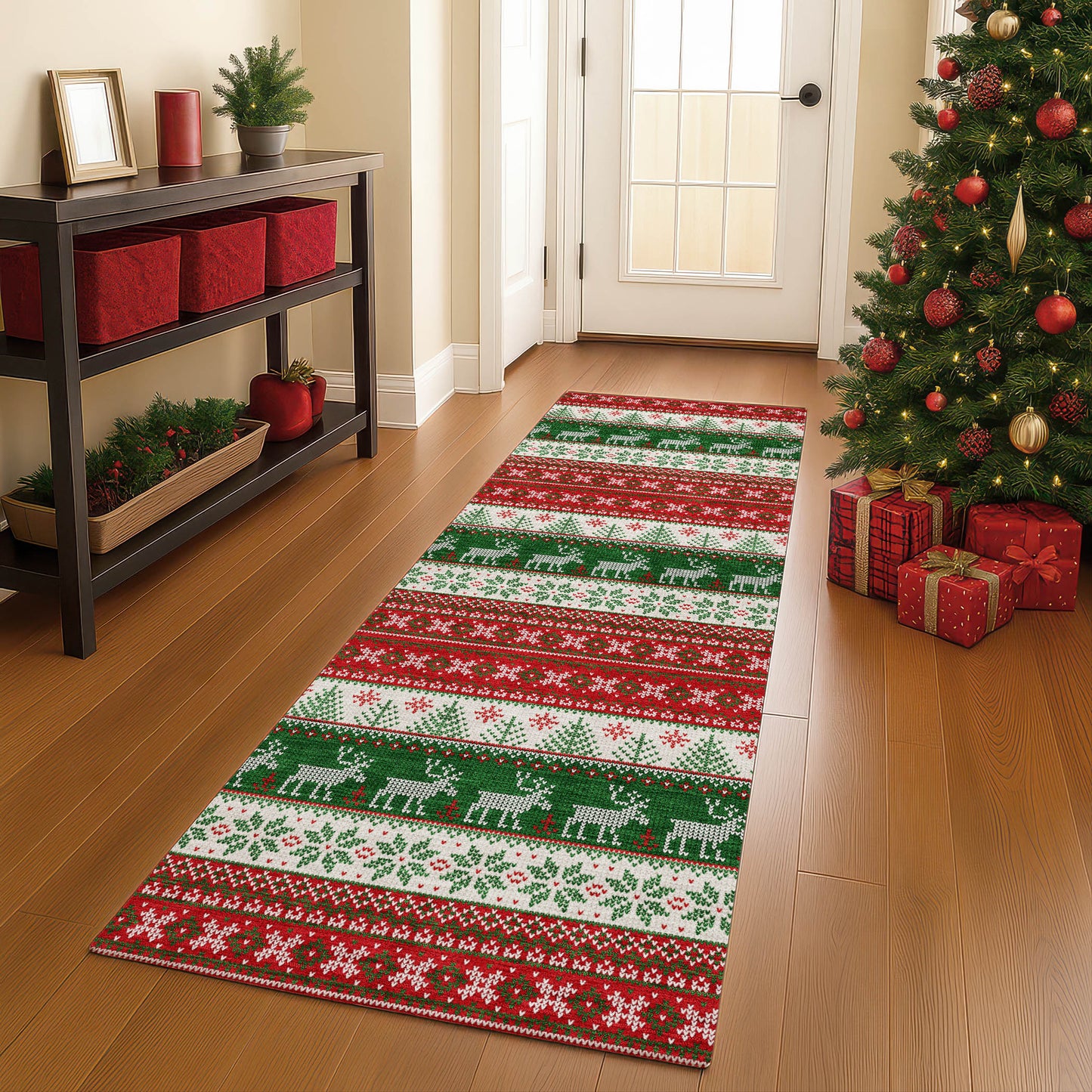 Machine Made Merry & Bright MY9 Red - Dalyn Rugs