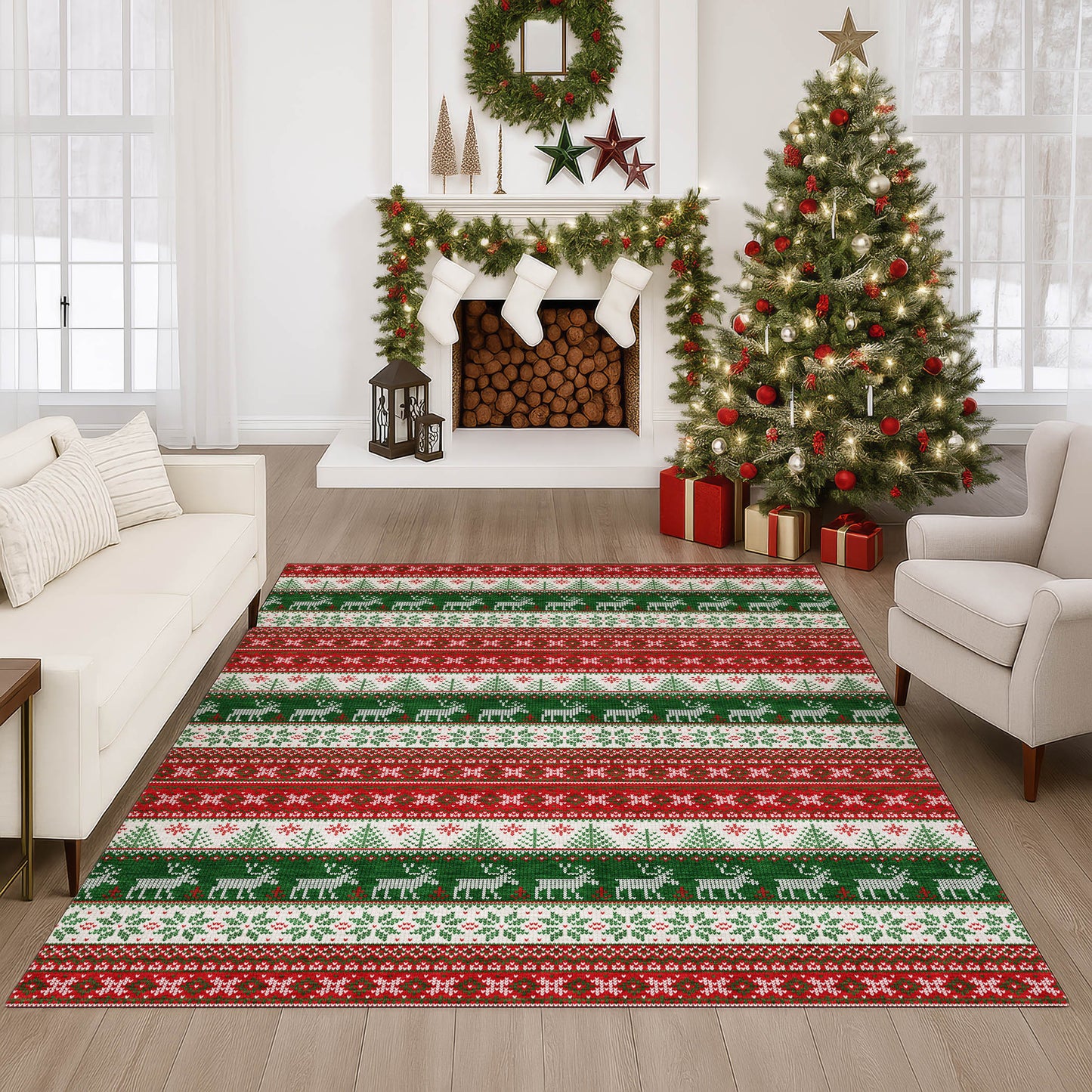 Machine Made Merry & Bright MY9 Red - Dalyn Rugs