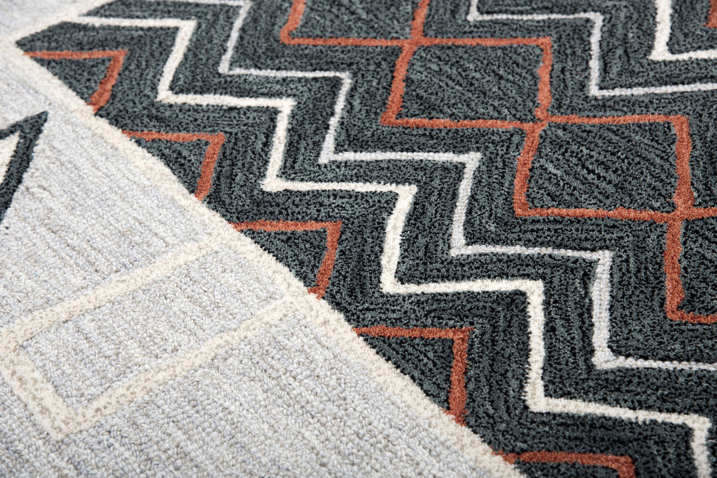 Mesa MZ158B Beige Hand-Tufted Rug - Rizzy