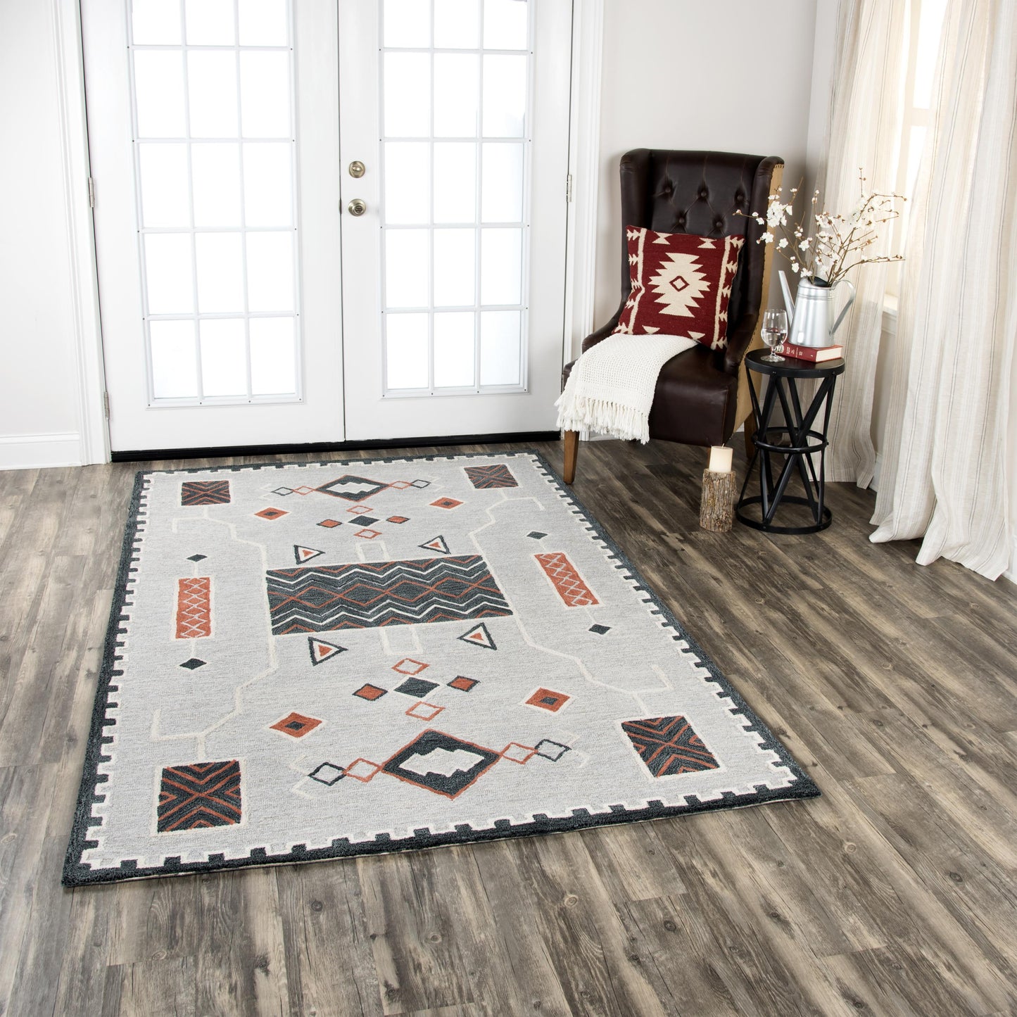 Mesa MZ158B Beige Hand-Tufted Rug - Rizzy