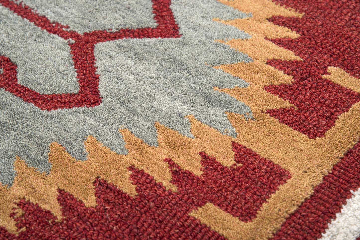 Mesa MZ166B Red Hand-Tufted Rug - Rizzy