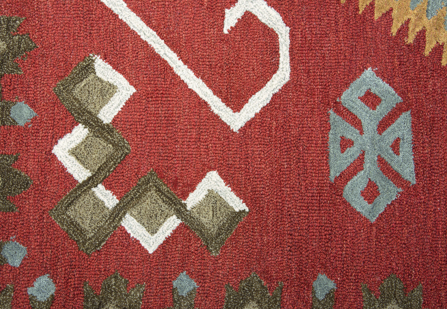 Mesa MZ166B Red Hand-Tufted Rug - Rizzy