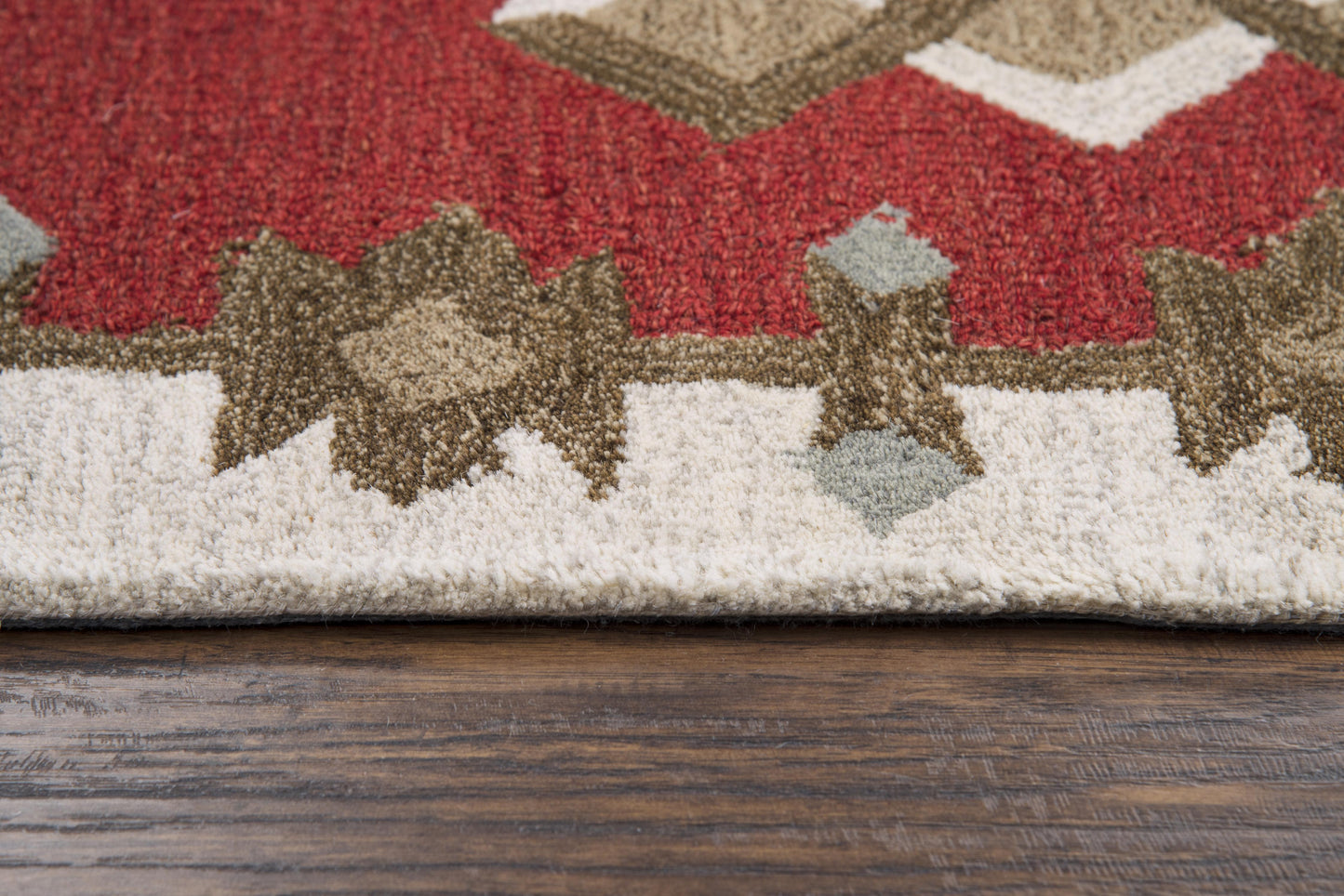 Mesa MZ166B Red Hand-Tufted Rug - Rizzy