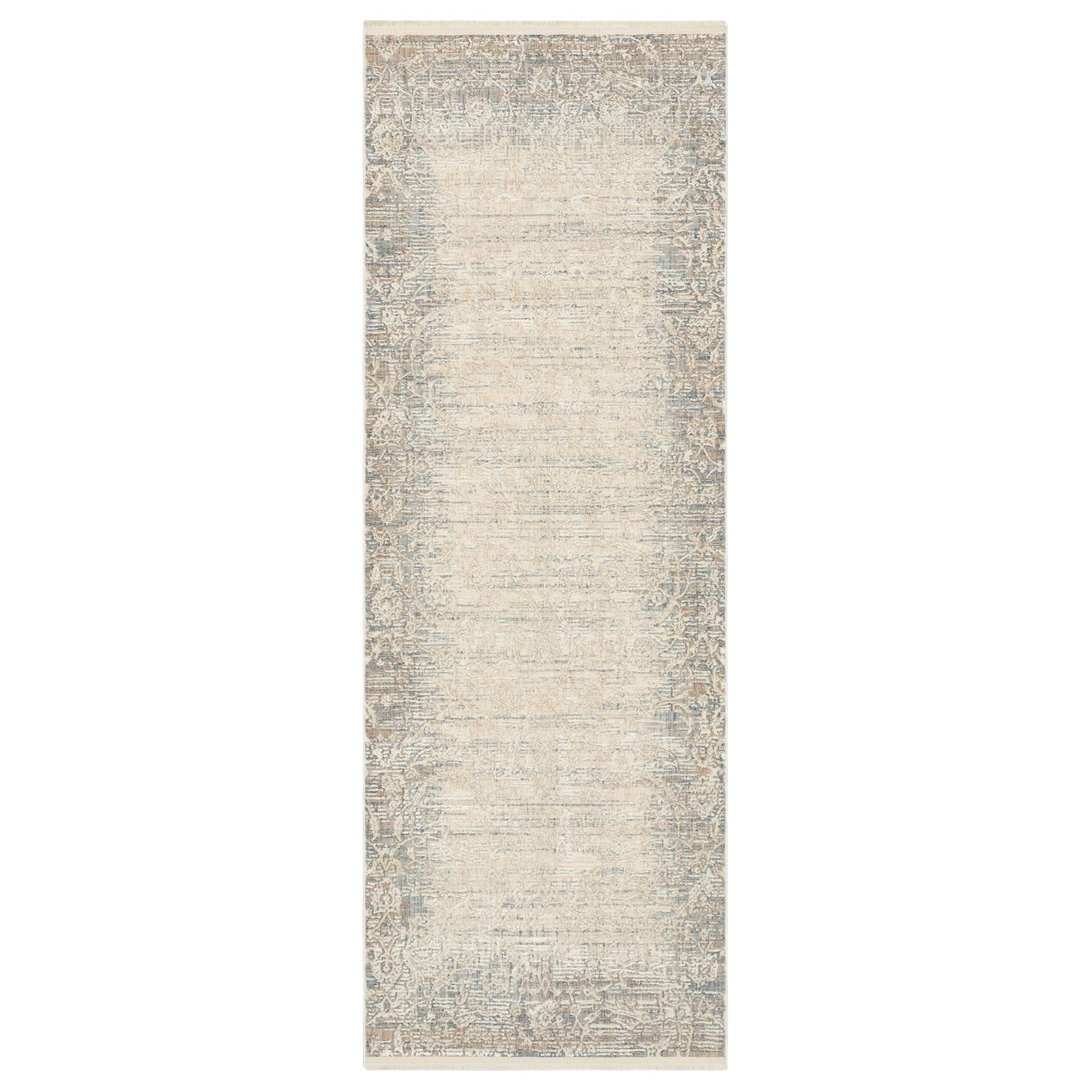 Karastan Rugs Mandawa Cream Dark Grey Area Rug