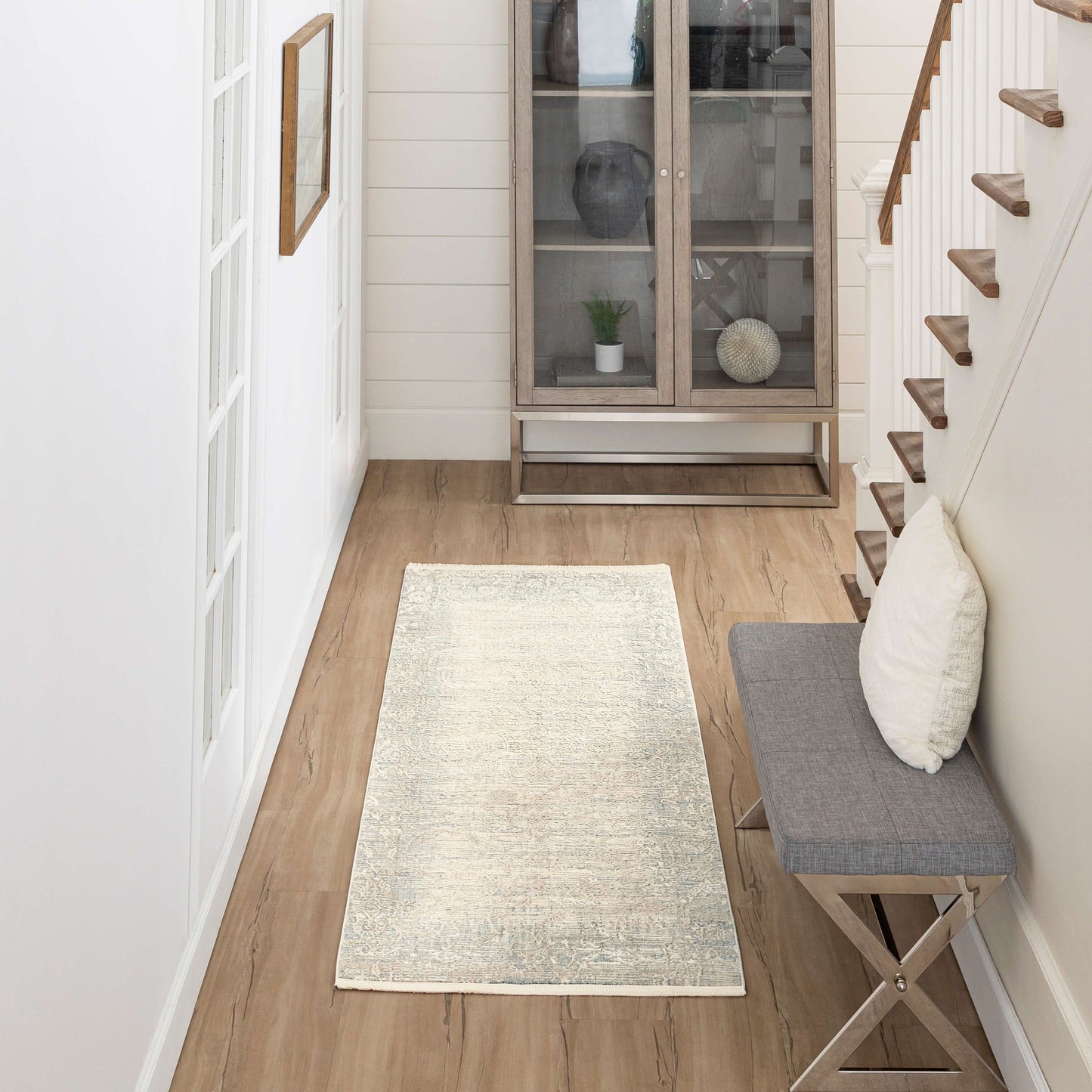 Karastan Rugs Mandawa Cream Dark Grey Area Rug