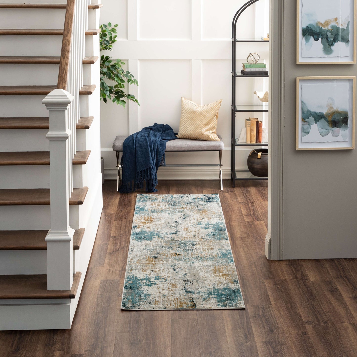 Marseille Blue Area Rug - Karastan