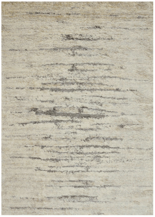 Merino 6711 Ivory/Grey Horizon Machine Woven Performance Area Rug - KAS