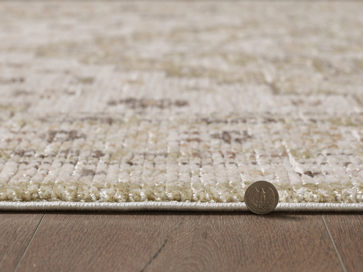 Mira 4611 Ivory/Sage Cellar Machine WovenPerformance Area Rug - KAS