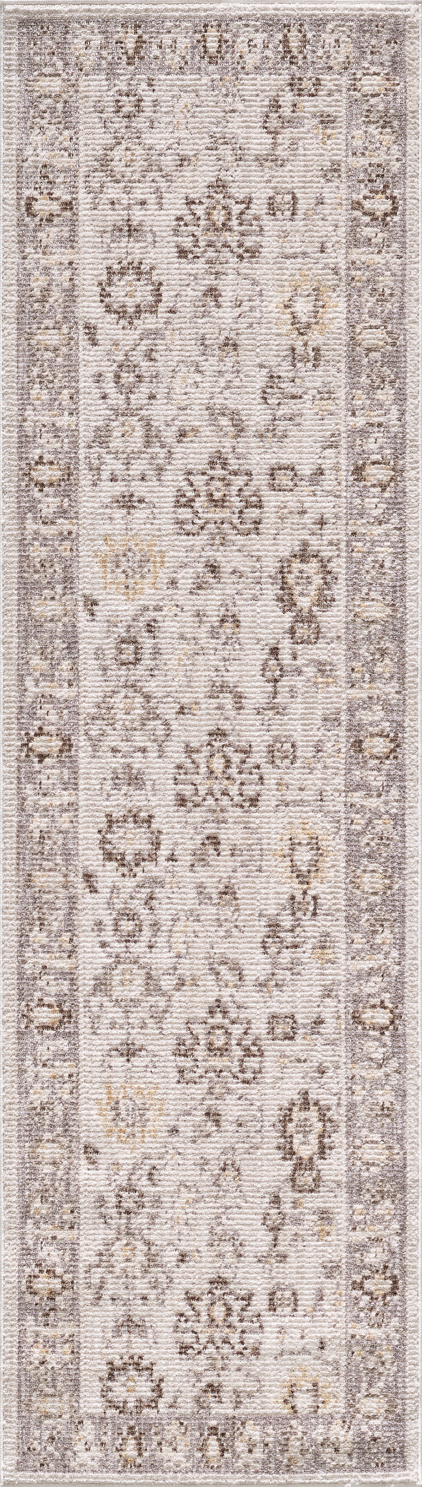 Mira 4613 Ivory/Grey Luna Machine WovenPerformance Area Rug - KAS