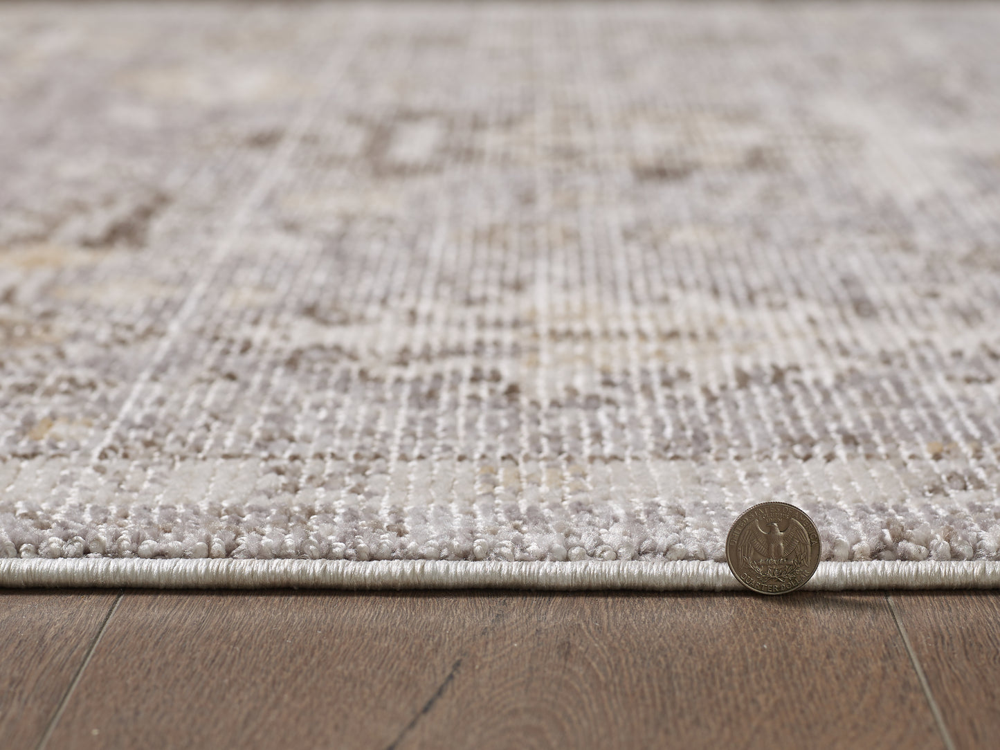 Mira 4614 Taupe Allure Machine WovenPerformance Area Rug - KAS