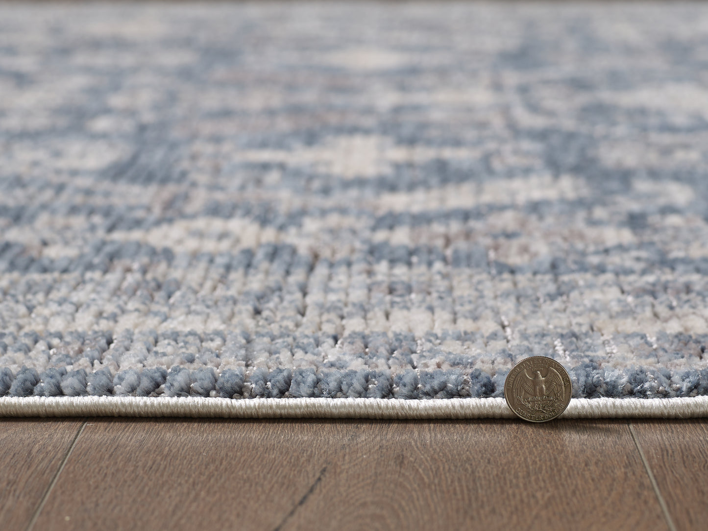 Mira 4615 Denim Greenwich Machine WovenPerformance Area Rug - KAS