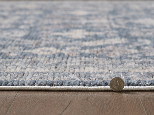 Mira 4615 Denim Greenwich Machine WovenPerformance Area Rug - KAS