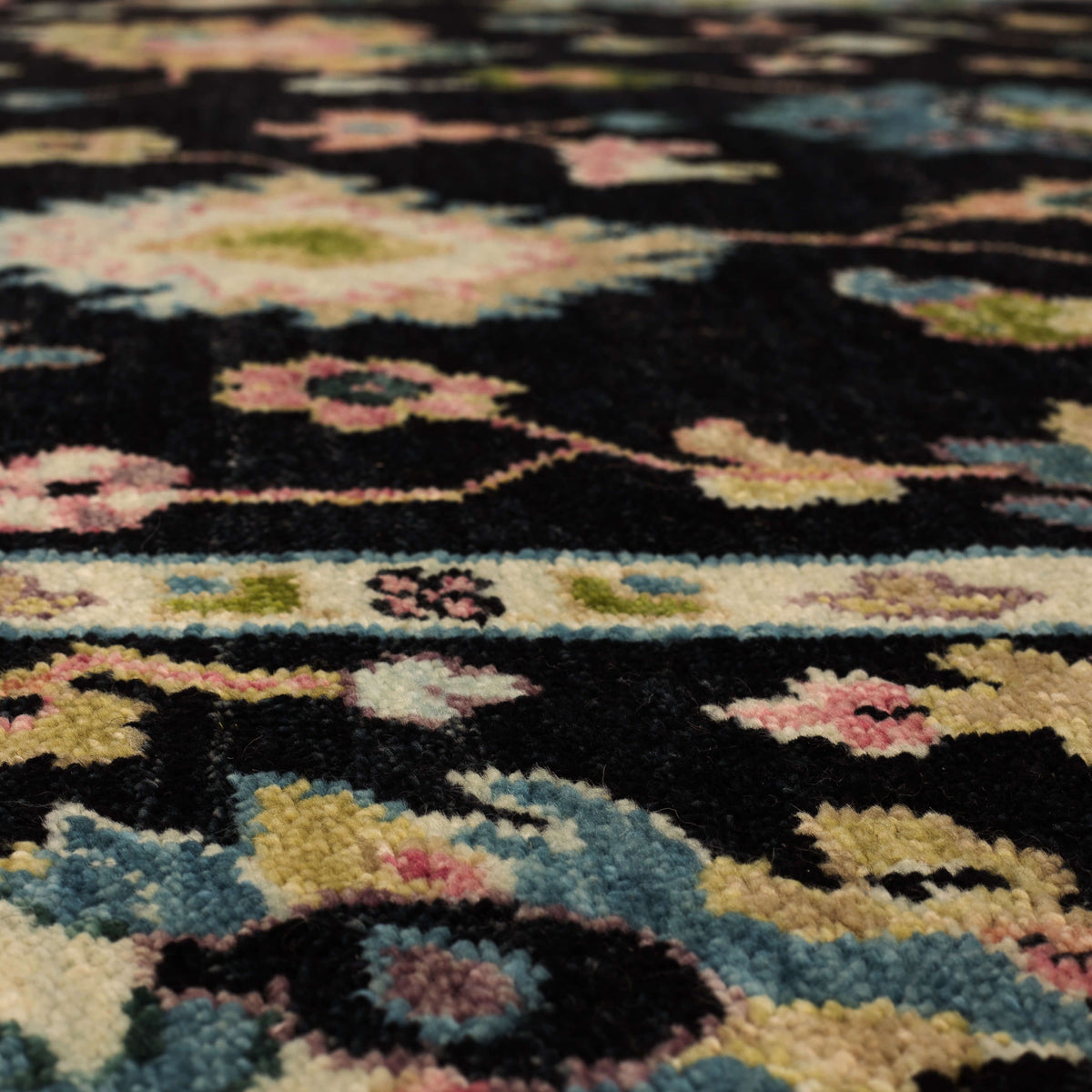 Percival Morgan Black Area Rug