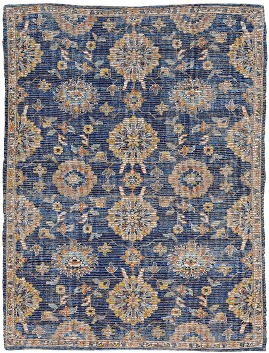 Morris 2229 Blue Chloe Handwoven Area Rug - KAS