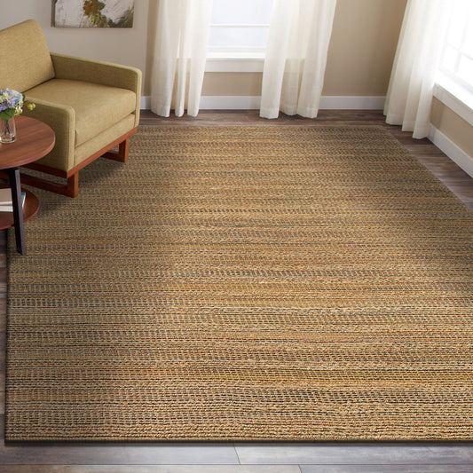 Natural Fiber-03302 Farmhouse Hand-Woven Multi Cotton Indoor Area Rug - LR Home