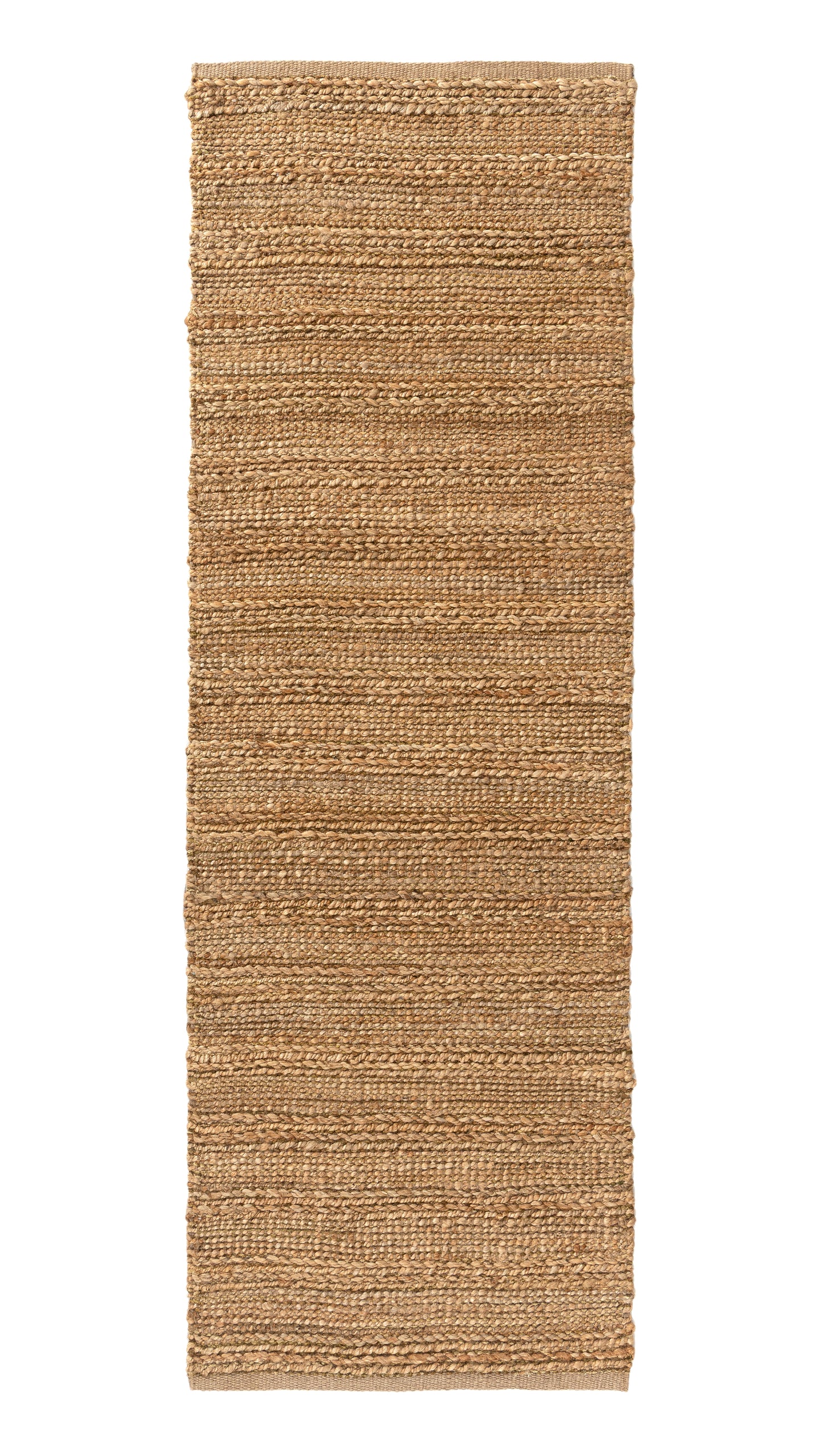 Natural Fiber-03302 Farmhouse Hand-Woven Beige Cotton Indoor Area Rug - LR Home