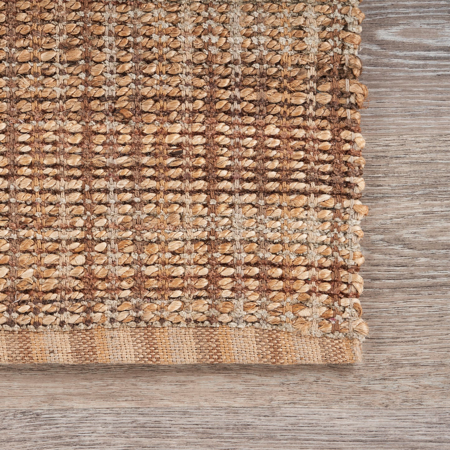 Natural Fiber-03305 Farmhouse Hand-Woven Hebrides Brown Cotton Indoor Area Rug - LR Home
