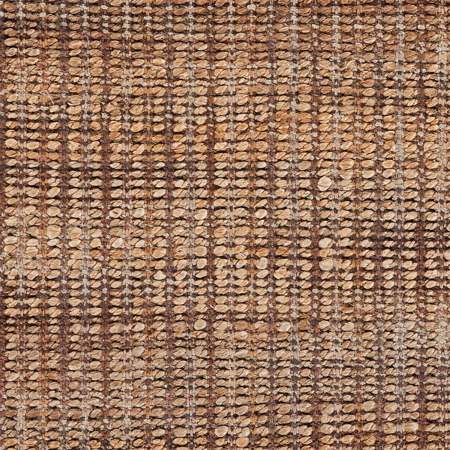 Natural Fiber-03305 Farmhouse Hand-Woven Hebrides Brown Cotton Indoor Area Rug - LR Home