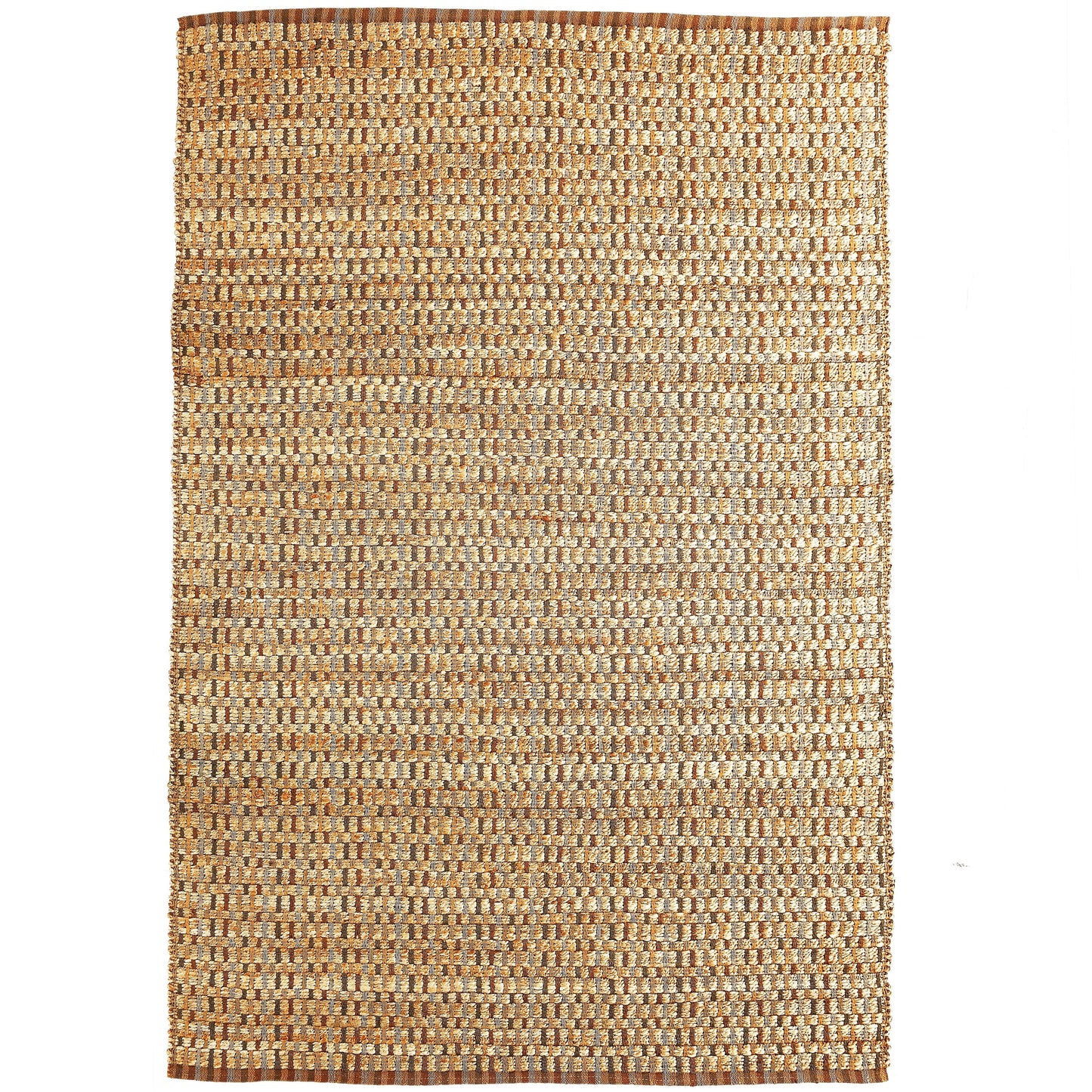 Natural Fiber-03306 Bohemian/Eclectic Hand-Woven Natural/Brown Cotton Indoor Area Rug - LR Home
